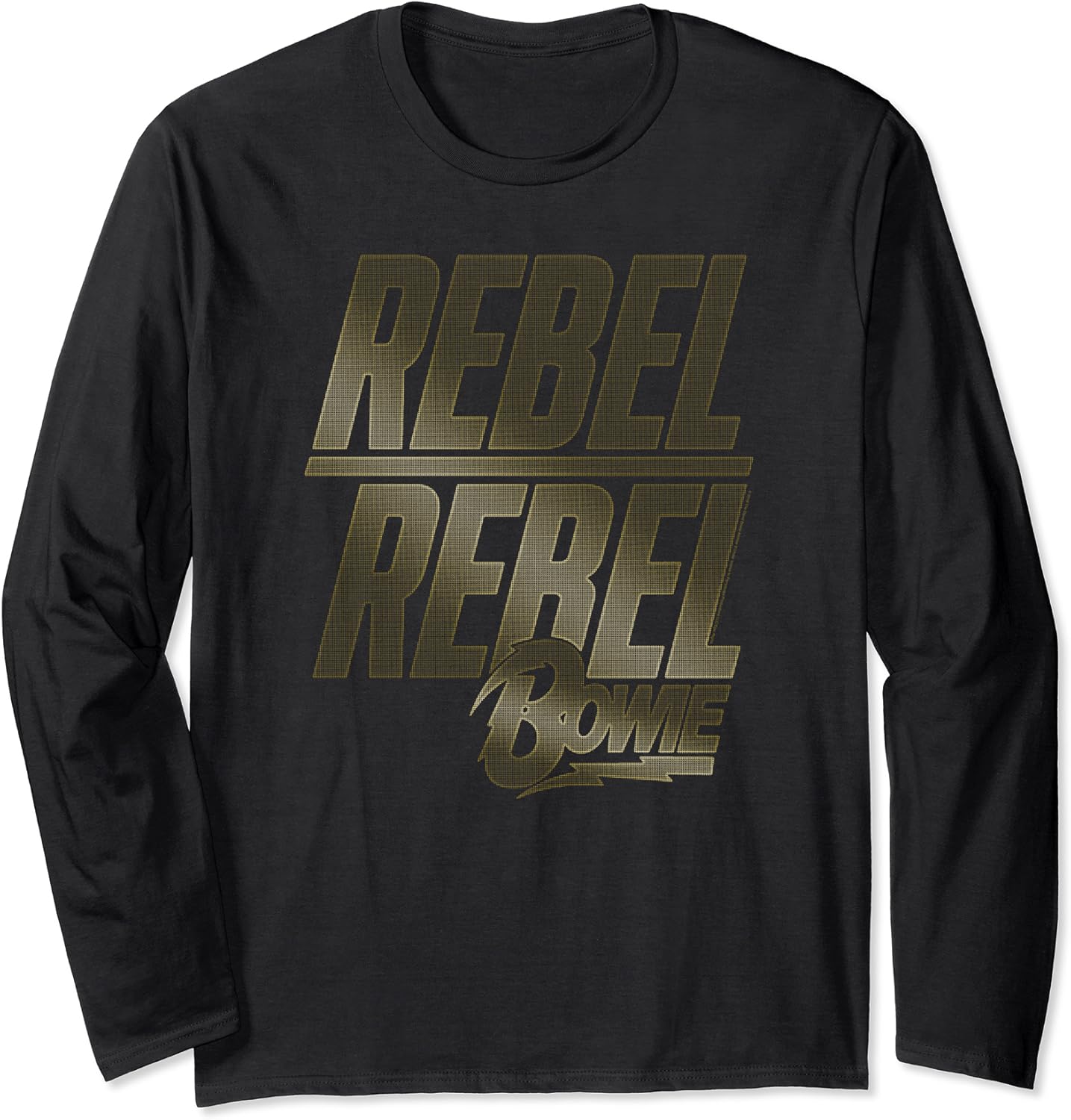 David Bowie Rebel Rebel Long Sleeve TShirt Amazon.co.uk Fashion